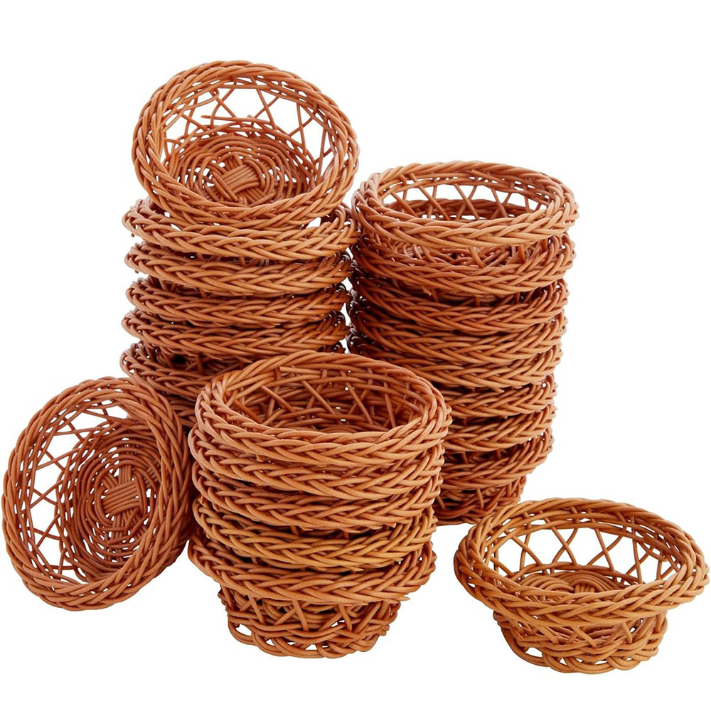 Woven Basket Set - Zestaw mini koszyków z plecionki -