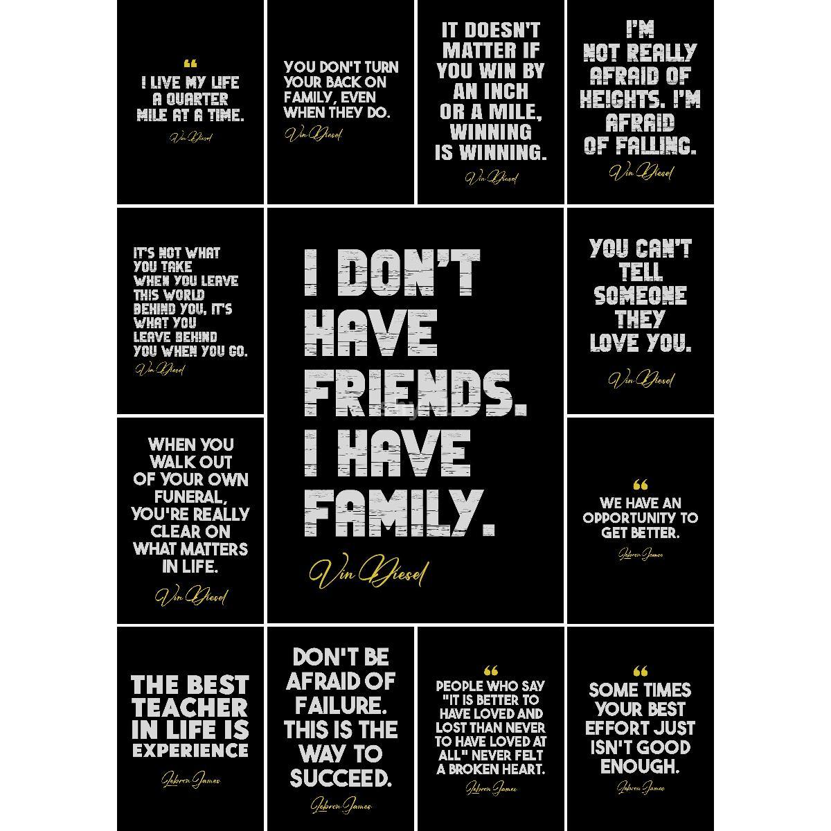Interior Design Landscape - Vin Diesel Text Art Poster Unikalne