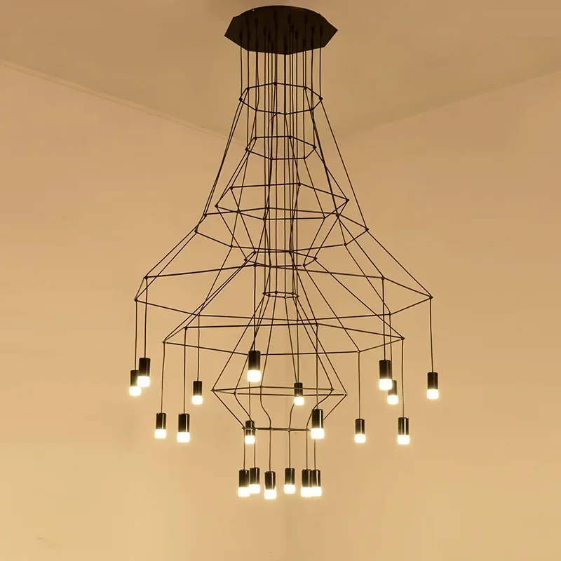 Interior Design Years Of Study - Nowoczesny Kreatywny Żyrandol LED na Schody