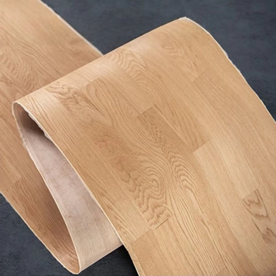 Interior Design White And Wood - Okleina z naturalnego drewna dębowego w