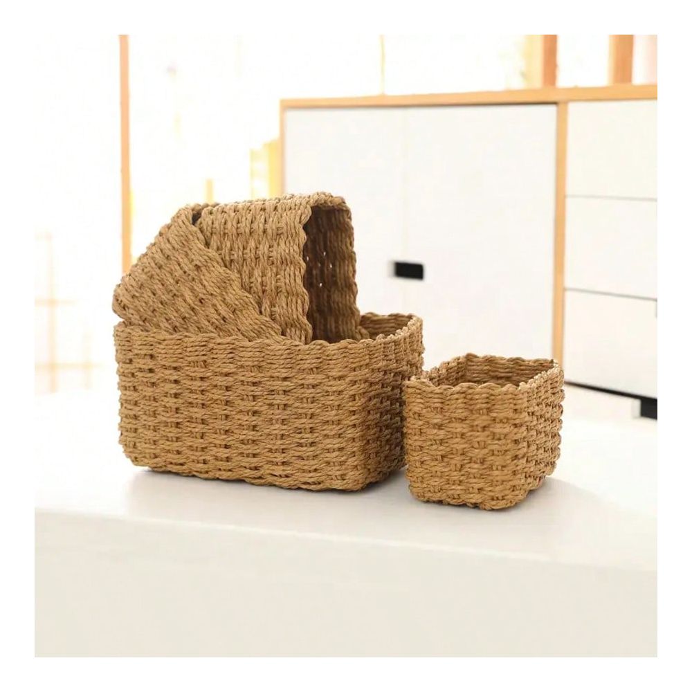 4-częściowy zestaw plecionych  – Woven Basket Set recenzja i cena
