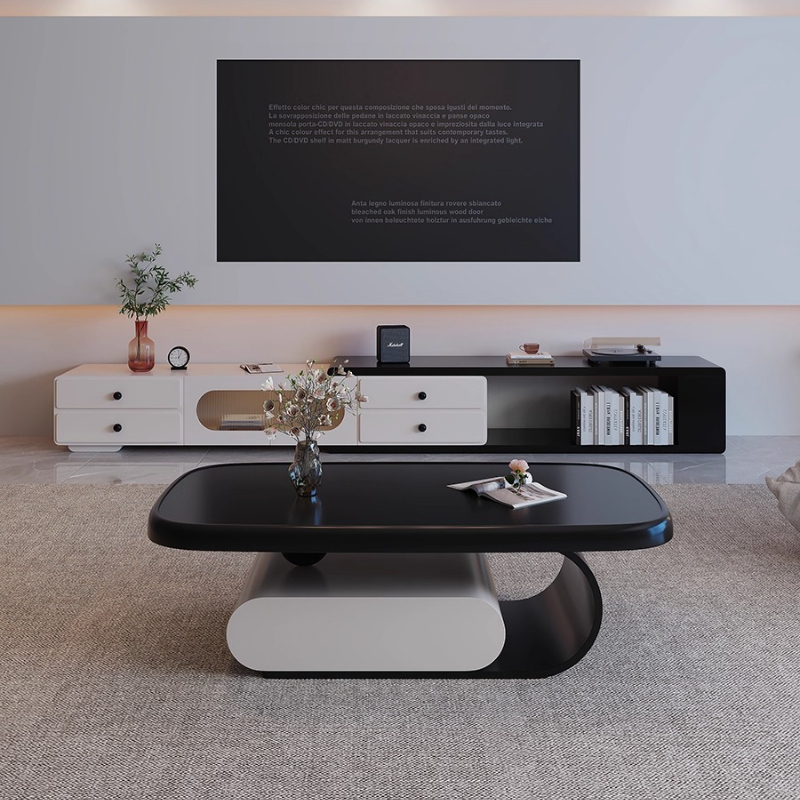 Szafka RTV do salonu, biała, w – Interior Design White And Wood recenzja i cena