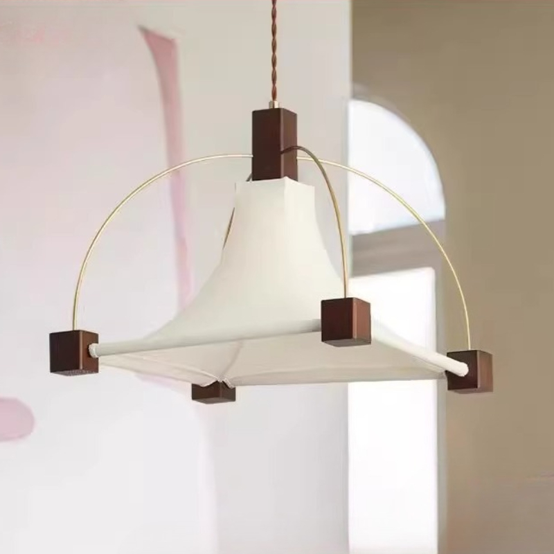 Elegancka kwadratowa lampa wis – Interior Design White And Wood recenzja i cena