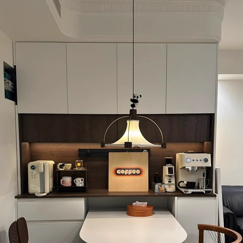 Elegancka kwadratowa lampa wis – Interior Design White And Wood recenzja i cena