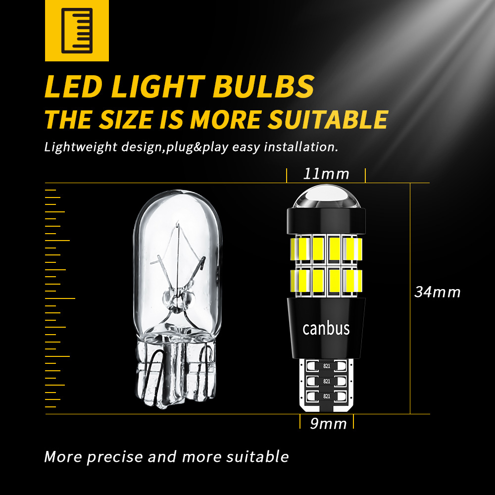 DXZ 2PCS W5W T10 LED Żarówki S – Interior Design Icon recenzja i cena