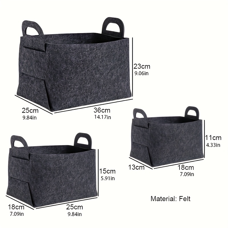 3 szt. Filcowe kosze do przech – Woven Basket Set recenzja i cena