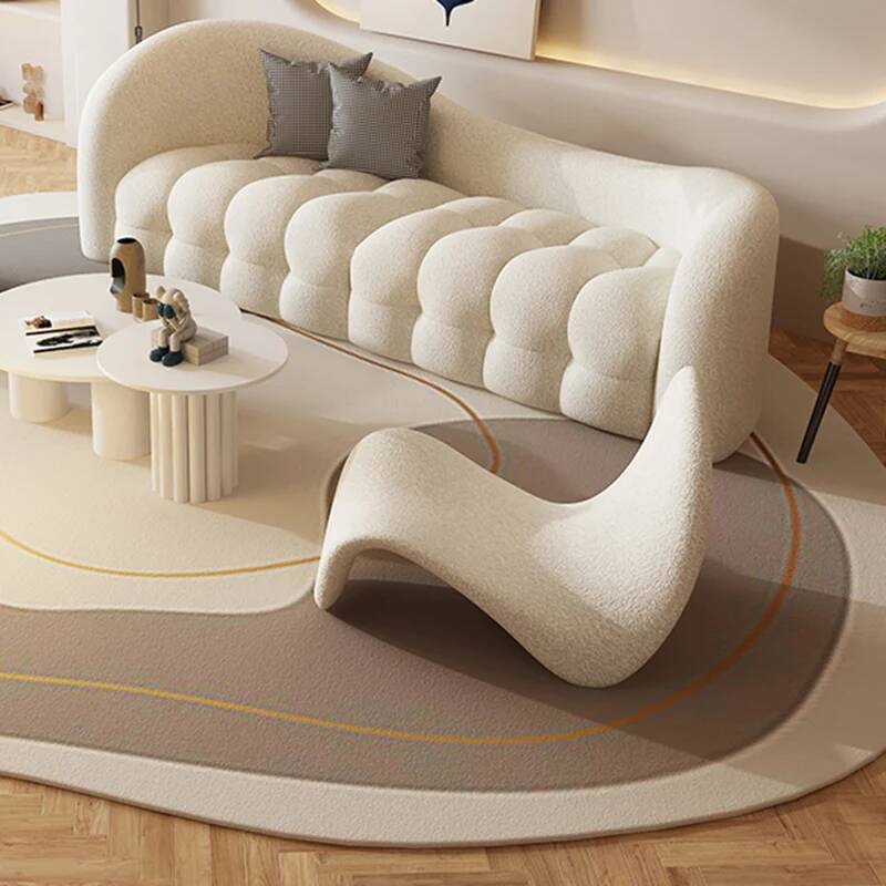 Kremowo-białe sofy do salonu,  – Interior Design White And Wood recenzja i cena