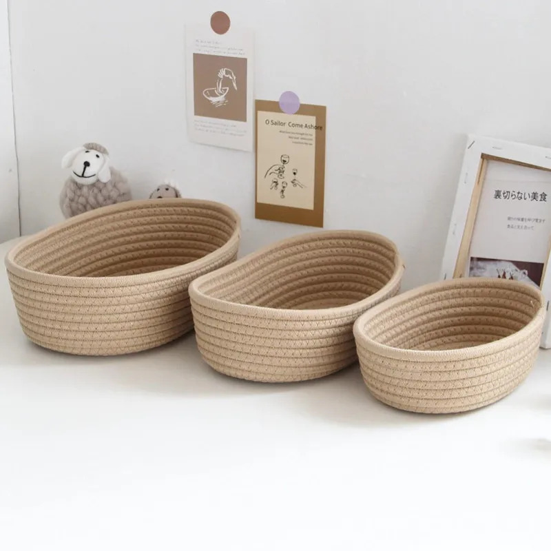 Nordic Cotton Rope Tkane kosze – Woven Basket Set recenzja i cena