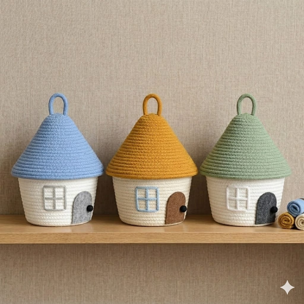 Kosz do przechowywania z baweł – Woven Basket Set recenzja i cena
