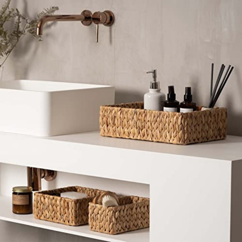 Wiklinowe kosze do organizacji – Woven Basket Set recenzja i cena