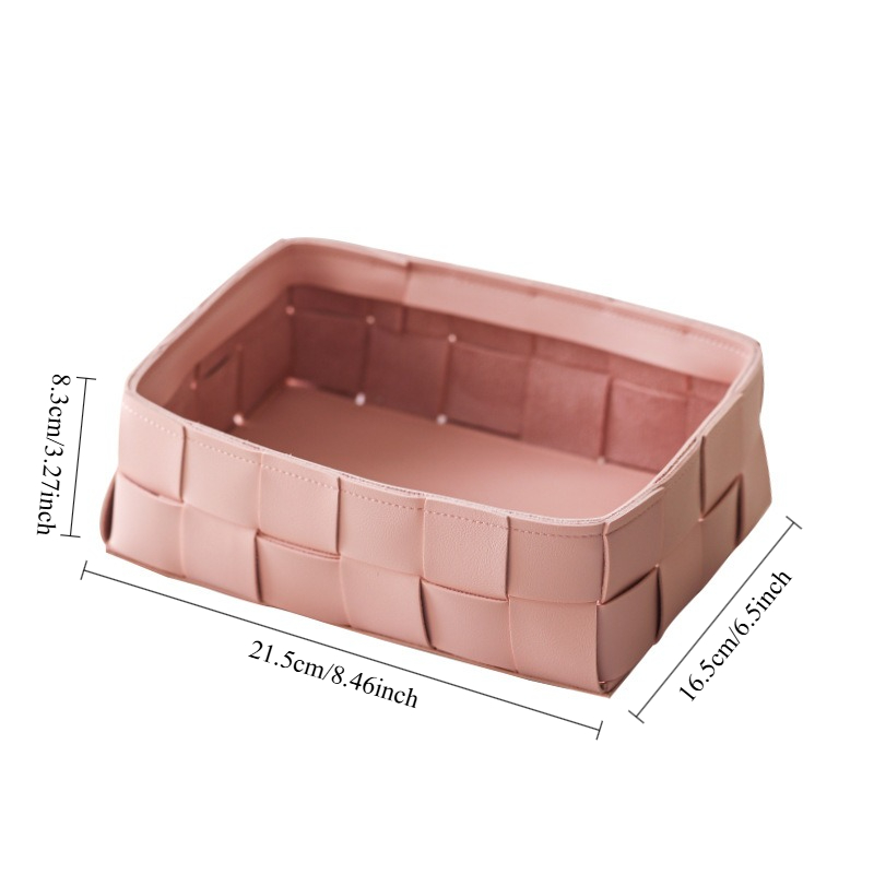 Prosty skórzany pleciony koszy – Woven Basket Set recenzja i cena